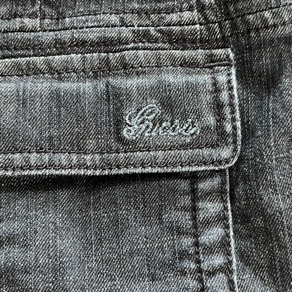 Guess Dark Blue Jean Jacket - Size: XL - Picture 3 of 10